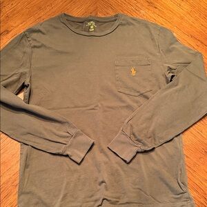 Polo by Ralph Lauren Olive Green Long-Sleeve Pocket Tee
